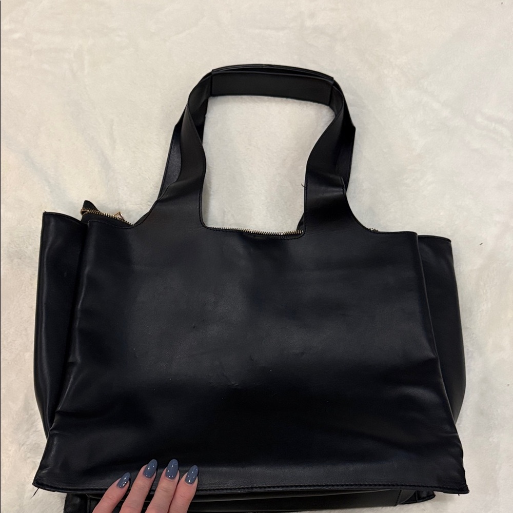 a new day Black Tote Bag